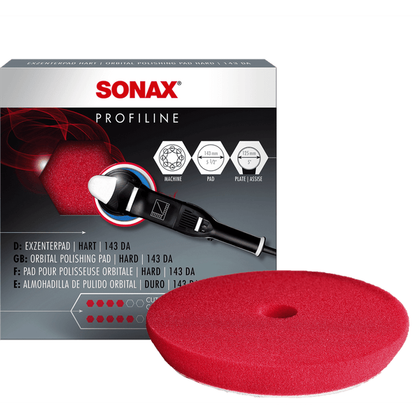 Sonax DA Polishing Sponge Red 143mm CarPowerGrid