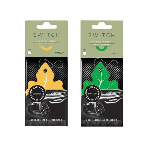 SWITCH Car Air Freshener | Vanilla, Sport |  (Pack of 2)