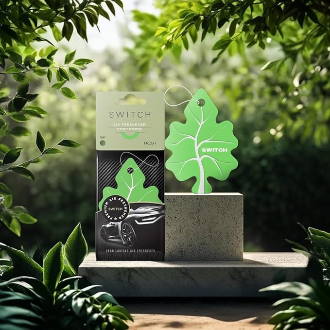 SWITCH Car Air Freshener | Fresh, Black Diamond | (Pack of 2)