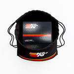K&N Black Drawstring Bag