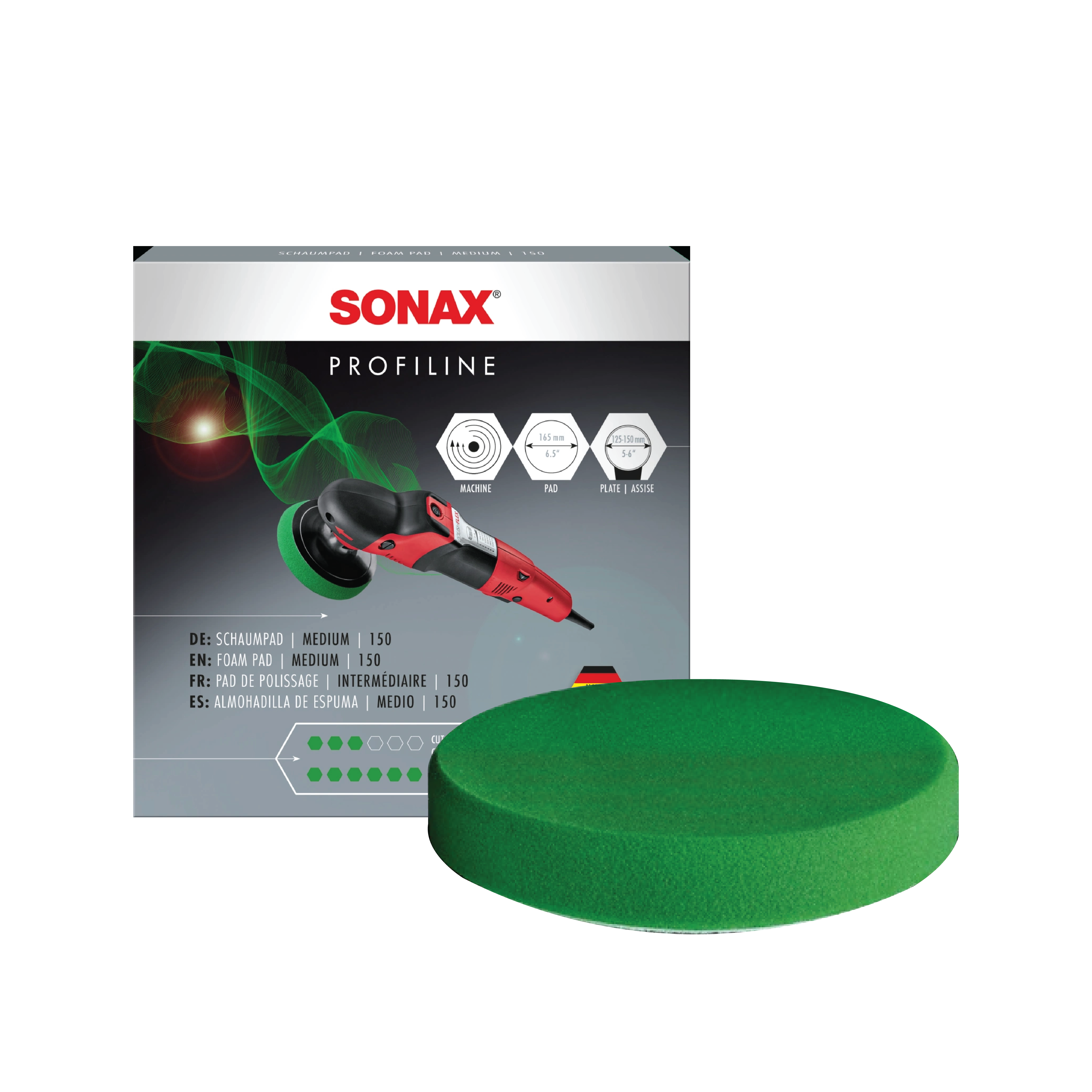 Sonax Polishing Pad 150 - Medium Green