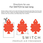 Switch Car Air Freshener - Citrus | Last Upto 45 Days |