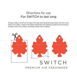 Switch Car Air Freshener - Fresh | Last Upto 45 Days |