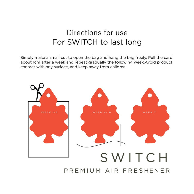 Switch Car Air Freshener - Fresh | Last Upto 45 Days |