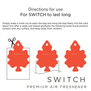 Switch Car Air Freshener - Leather | Last Upto 45 Days |