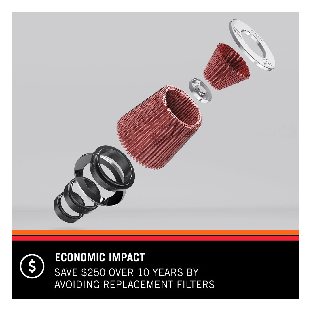 RG-1001BL K&N Universal Clamp-on air Filter