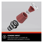 RG-1001BL K&N Universal Clamp-on air Filter