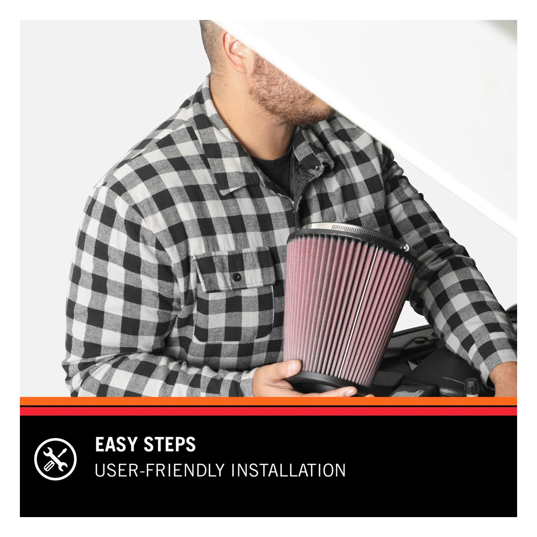RU-4950 K&N Universal Clamp-on air Filter