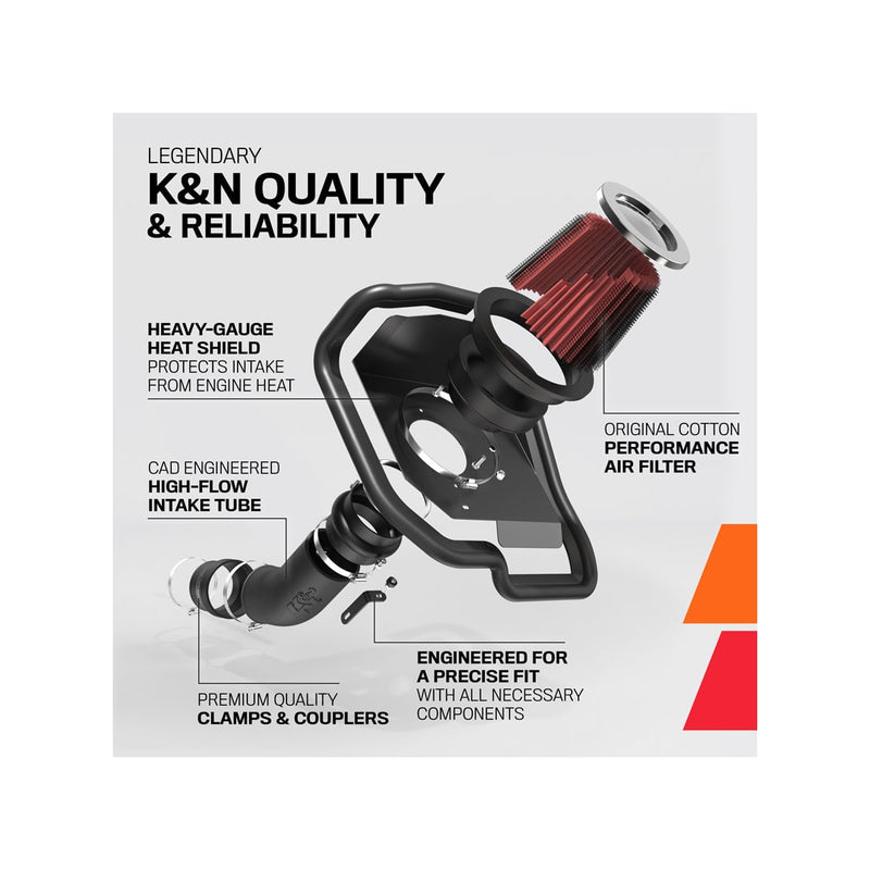 63-3517 K&N PERFORMANCE COLD AIR INTAKE SYSTEM