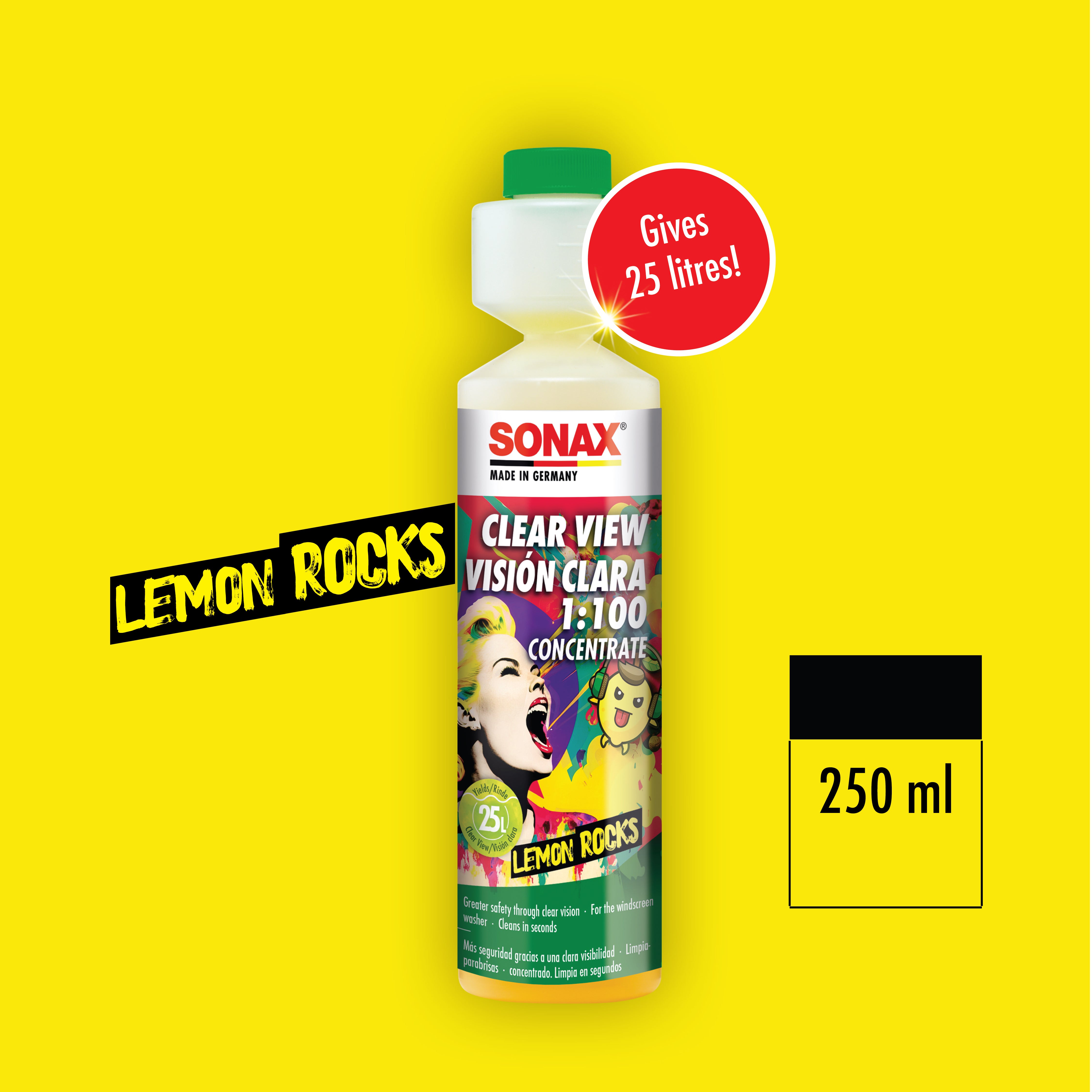 Sonax Clear View 1:100 Concentrate Lemon Rocks