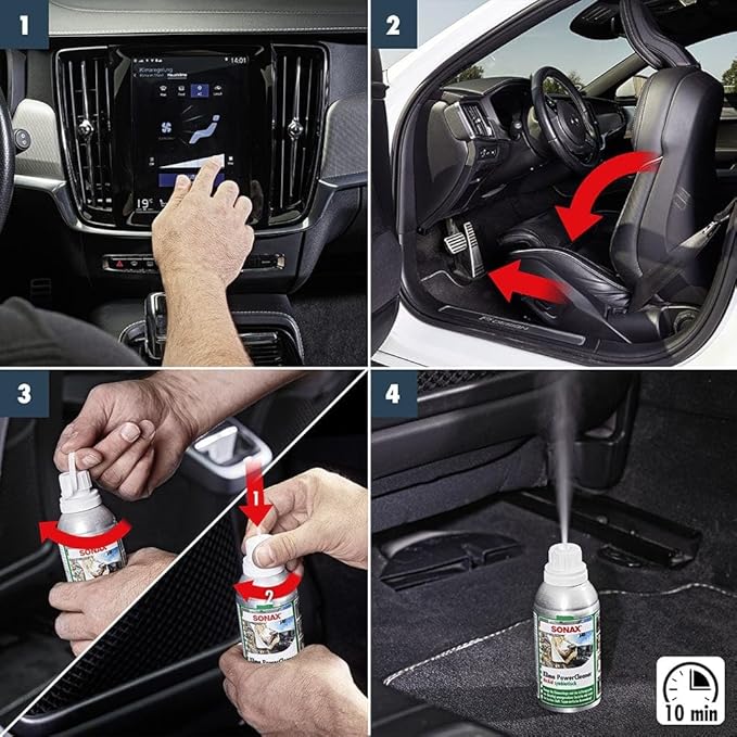 SONAX Car A/C Cleaner AirAid symbiotic Green Lemon (100) ML