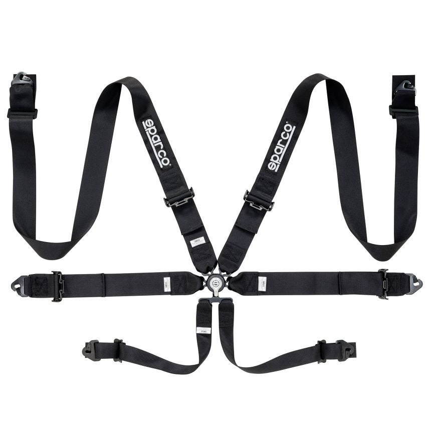 SPARCO RACING 6-ANCHORAGE POINT RACING BELT (CINTURA COMPETITION H-3 6 PT)