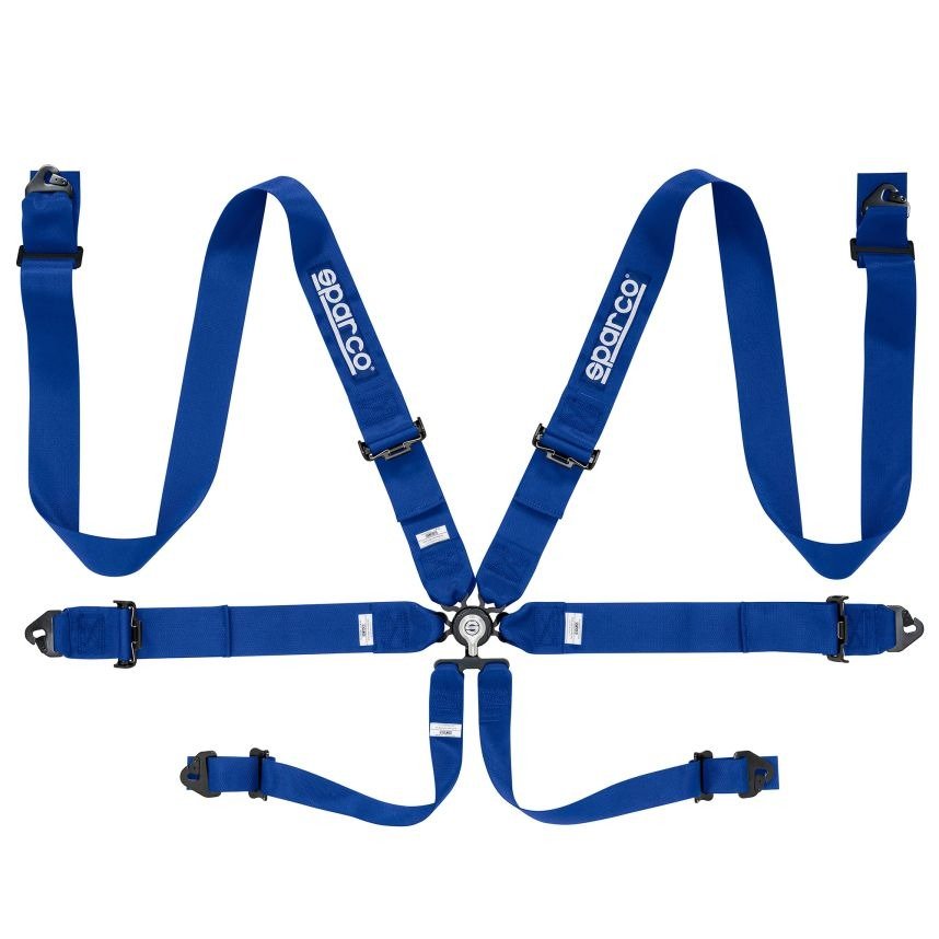 SPARCO RACING 6-ANCHORAGE POINT RACING BELT (CINTURA COMPETITION H-3 6 PT)